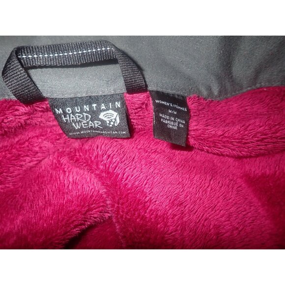 Mountain Hardwear Fleece zip Jacket Women M Pink Soft‎ Outdoor Gorpcore - Picture 6 of 6